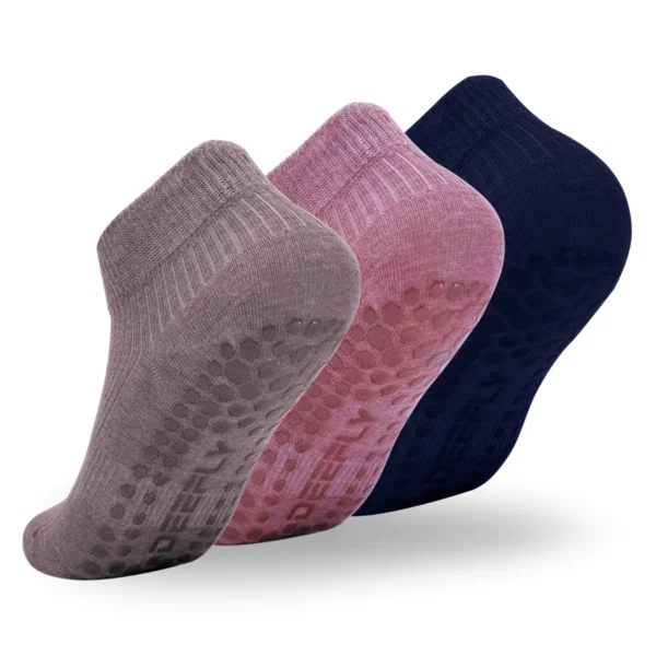 3 Pairs Solid Color Yoga Socks Women Fitness Running Hiking Playing Sports Dispensing Anti-slip Pilates Socks 3 Pairs Solid Color Yoga Socks Women Fitness Running Hiking Playing Sports Dispensing Anti-slip Pilates Socks
