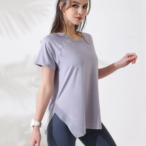 Loose Yoga Clothes Tops Short Sleeve Running T-Shirts Sports Fitness Tops Women's Blouses Loose Yoga Clothes Tops Short Sleeve Running T-Shirts Sports Fitness Tops Women's Blouses