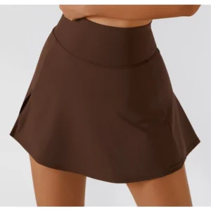 vvvv AirActive StyleMove Skirt 2 In 1 High-Waist Yoga Skirt Built-in Shorts Anti-Exposure Design Barely-There Feel Ultra-Soft and Comfortable Perfect for Yoga Running and Fitness